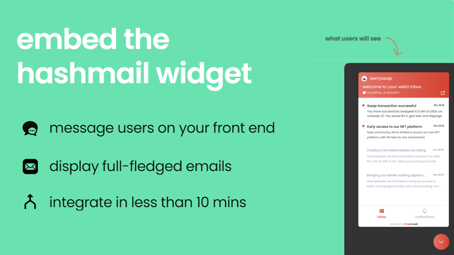 embed widget